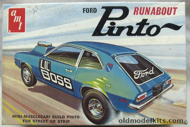 AMT 1/25 1972 Ford Pinto Runabout Lil Boss - Stock or Hi-Performance Street Machine, T337-225 plastic model kit